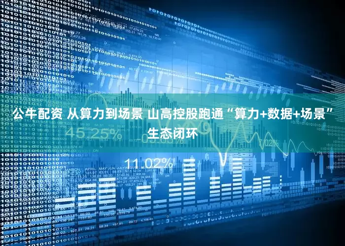 公牛配资 从算力到场景 山高控股跑通“算力+数据+场景”生态闭环