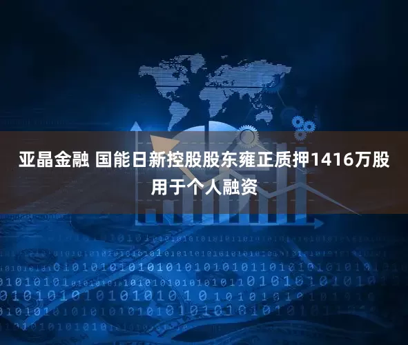 亚晶金融 国能日新控股股东雍正质押1416万股用于个人融资