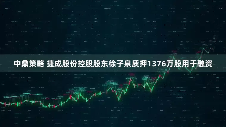 中鼎策略 捷成股份控股股东徐子泉质押1376万股用于融资